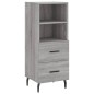 vidaXL Credenza Grigio Sonoma 34,5x34x180 cm in Legno Multistrato vidaXL Credenza Grigio Sonoma 34,5x34x180 cm in Legno Multistrato