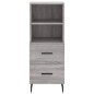 vidaXL Credenza Grigio Sonoma 34,5x34x180 cm in Legno Multistrato vidaXL Credenza Grigio Sonoma 34,5x34x180 cm in Legno Multistrato