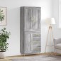 vidaXL Credenza Grigio Sonoma 69,5x34x180 cm in Legno Multistrato vidaXL Credenza Grigio Sonoma 69,5x34x180 cm in Legno Multistrato