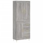 vidaXL Credenza Grigio Sonoma 69,5x34x180 cm in Legno Multistrato vidaXL Credenza Grigio Sonoma 69,5x34x180 cm in Legno Multistrato