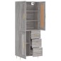 vidaXL Credenza Grigio Sonoma 69,5x34x180 cm in Legno Multistrato vidaXL Credenza Grigio Sonoma 69,5x34x180 cm in Legno Multistrato