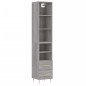 vidaXL Credenza Grigio Sonoma 34,5x34x180 cm in Legno Multistrato vidaXL Credenza Grigio Sonoma 34,5x34x180 cm in Legno Multistrato