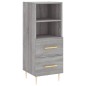 vidaXL Credenza Grigio Sonoma 34,5x34x180 cm in Legno Multistrato vidaXL Credenza Grigio Sonoma 34,5x34x180 cm in Legno Multistrato