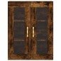 vidaXL Credenza Rovere Fumo  69,5x34x180 cm in Legno Multistrato