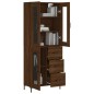 vidaXL Credenza Rovere Marrone 69,5x34x180 cm in Legno Multistrato