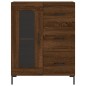 vidaXL Credenza Rovere Marrone 69,5x34x180 cm in Legno Multistrato