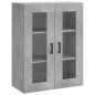 vidaXL Credenza Grigio Cemento 69,5x34x180 cm in Legno Multistrato vidaXL Credenza Grigio Cemento 69,5x34x180 cm in Legno Multistrato