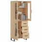 vidaXL Credenza Rovere Sonoma 69,5x34x180 cm in Legno Multistrato vidaXL Credenza Rovere Sonoma 69,5x34x180 cm in Legno Multistrato