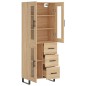 vidaXL Credenza Rovere Sonoma 69,5x34x180 cm in Legno Multistrato vidaXL Credenza Rovere Sonoma 69,5x34x180 cm in Legno Multistrato
