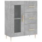 vidaXL Credenza Grigio Cemento 69,5x34x180 cm in Legno Multistrato vidaXL Credenza Grigio Cemento 69,5x34x180 cm in Legno Multistrato