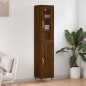 vidaXL Credenza Rovere Marrone 34,5x34x180 cm in Legno Multistrato vidaXL Credenza Rovere Marrone 34,5x34x180 cm in Legno Multistrato