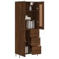 vidaXL Credenza Rovere Marrone 69,5x34x180 cm in Legno Multistrato