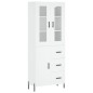 vidaXL Credenza Bianca 69,5x34x180 cm in Legno Multistrato vidaXL Credenza Bianca 69,5x34x180 cm in Legno Multistrato