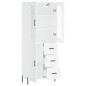 vidaXL Credenza Bianca 69,5x34x180 cm in Legno Multistrato vidaXL Credenza Bianca 69,5x34x180 cm in Legno Multistrato