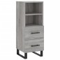 vidaXL Credenza Grigio Sonoma 34,5x34x180 cm in Legno Multistrato vidaXL Credenza Grigio Sonoma 34,5x34x180 cm in Legno Multistrato
