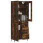 vidaXL Credenza Rovere Fumo 69,5x34x180 cm in Legno Multistrato vidaXL Credenza Rovere Fumo 69,5x34x180 cm in Legno Multistrato