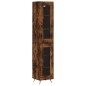 vidaXL Credenza Rovere Fumo 34,5x34x180 cm in Legno Multistrato vidaXL Credenza Rovere Fumo 34,5x34x180 cm in Legno Multistrato