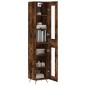 vidaXL Credenza Rovere Fumo 34,5x34x180 cm in Legno Multistrato vidaXL Credenza Rovere Fumo 34,5x34x180 cm in Legno Multistrato
