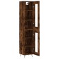vidaXL Credenza Rovere Fumo 34,5x34x180 cm in Legno Multistrato vidaXL Credenza Rovere Fumo 34,5x34x180 cm in Legno Multistrato