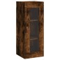 vidaXL Credenza Rovere Fumo 34,5x34x180 cm in Legno Multistrato vidaXL Credenza Rovere Fumo 34,5x34x180 cm in Legno Multistrato