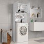 vidaXL Mobile per Lavatrice Bianco Lucido 64x25,5x190 cm vidaXL Mobile per Lavatrice Bianco Lucido 64x25,5x190 cm