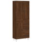 vidaXL Credenza Rovere Marrone 69,5x34x180 cm in Legno Multistrato vidaXL Credenza Rovere Marrone 69,5x34x180 cm in Legno Multistrato