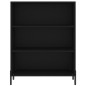 vidaXL Credenza Nera 69,5x34x180 cm in Legno Multistrato vidaXL Credenza Nera 69,5x34x180 cm in Legno Multistrato