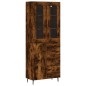 vidaXL Credenza Rovere Fumo 69,5x34x180 cm in Legno Multistrato vidaXL Credenza Rovere Fumo 69,5x34x180 cm in Legno Multistrato