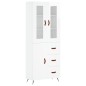 vidaXL Credenza Bianco Lucido 69,5x34x180 cm in Legno Multistrato vidaXL Credenza Bianco Lucido 69,5x34x180 cm in Legno Multistrato