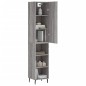 vidaXL Credenza Grigio Sonoma 34,5x34x180 cm in Legno Multistrato vidaXL Credenza Grigio Sonoma 34,5x34x180 cm in Legno Multistrato