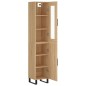 vidaXL Credenza Rovere Sonoma 34,5x34x180 cm in Legno Multistrato vidaXL Credenza Rovere Sonoma 34,5x34x180 cm in Legno Multistrato