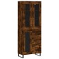 vidaXL Credenza Rovere Fumo 69,5x34x180 cm in Legno Multistrato vidaXL Credenza Rovere Fumo 69,5x34x180 cm in Legno Multistrato