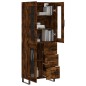 vidaXL Credenza Rovere Fumo 69,5x34x180 cm in Legno Multistrato vidaXL Credenza Rovere Fumo 69,5x34x180 cm in Legno Multistrato