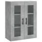 vidaXL Credenza Grigio Cemento 69,5x34x180 cm in Legno Multistrato vidaXL Credenza Grigio Cemento 69,5x34x180 cm in Legno Multistrato