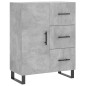vidaXL Credenza Grigio Cemento 69,5x34x180 cm in Legno Multistrato vidaXL Credenza Grigio Cemento 69,5x34x180 cm in Legno Multistrato