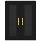 vidaXL Credenza Nera 69,5x34x180 cm in Legno Multistrato vidaXL Credenza Nera 69,5x34x180 cm in Legno Multistrato
