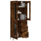 vidaXL Credenza Rovere Fumo 69,5x34x180 cm in Legno Multistrato vidaXL Credenza Rovere Fumo 69,5x34x180 cm in Legno Multistrato