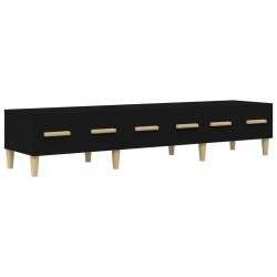 Mobile Porta TV Nero 150x34,5x30 cm in Legno Multistrato