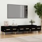 Mobile Porta TV Nero 150x34,5x30 cm in Legno Multistrato Mobile Porta TV Nero 150x34,5x30 cm in Legno Multistrato