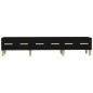 Mobile Porta TV Nero 150x34,5x30 cm in Legno Multistrato Mobile Porta TV Nero 150x34,5x30 cm in Legno Multistrato