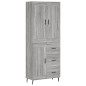 vidaXL Credenza Grigio Sonoma 69,5x34x180 cm in Legno Multistrato vidaXL Credenza Grigio Sonoma 69,5x34x180 cm in Legno Multistrato