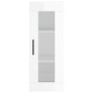 vidaXL Credenza 34,5x34x180 cm in Legno Multistrato Bianco Lucido vidaXL Credenza 34,5x34x180 cm in Legno Multistrato Bianco Lucido