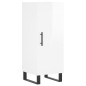 vidaXL Credenza 34,5x34x180 cm in Legno Multistrato Bianco Lucido vidaXL Credenza 34,5x34x180 cm in Legno Multistrato Bianco Lucido