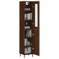vidaXL Credenza Rovere Marrone 34,5x34x180 cm in Legno Multistrato vidaXL Credenza Rovere Marrone 34,5x34x180 cm in Legno Multistrato