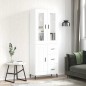 vidaXL Credenza Bianca 69,5x34x180 cm in Legno Multistrato vidaXL Credenza Bianca 69,5x34x180 cm in Legno Multistrato