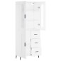 vidaXL Credenza Bianca 69,5x34x180 cm in Legno Multistrato vidaXL Credenza Bianca 69,5x34x180 cm in Legno Multistrato