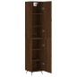 vidaXL Credenza Rovere Marrone 34,5x34x180 cm in Legno Multistrato vidaXL Credenza Rovere Marrone 34,5x34x180 cm in Legno Multistrato