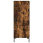 vidaXL Credenza Rovere Fumo 34,5x34x180 cm in Legno Multistrato vidaXL Credenza Rovere Fumo 34,5x34x180 cm in Legno Multistrato