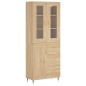 vidaXL Credenza Rovere Sonoma 69,5x34x180 cm in Legno Multistrato vidaXL Credenza Rovere Sonoma 69,5x34x180 cm in Legno Multistrato