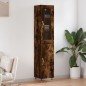 vidaXL Credenza Rovere Fumo 34,5x34x180 cm in Legno Multistrato vidaXL Credenza Rovere Fumo 34,5x34x180 cm in Legno Multistrato